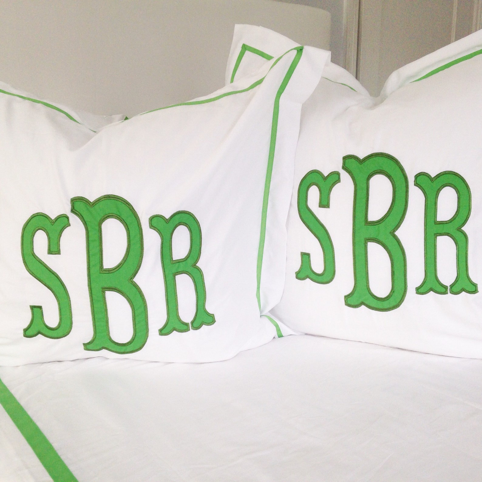 Monogram Applique Euro Sham / Euro Sham / Duvet / Pillowcase Etsy