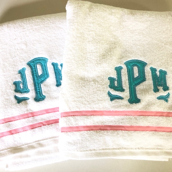 Nicole Miller 6-piece Monogram Bath Towel Set