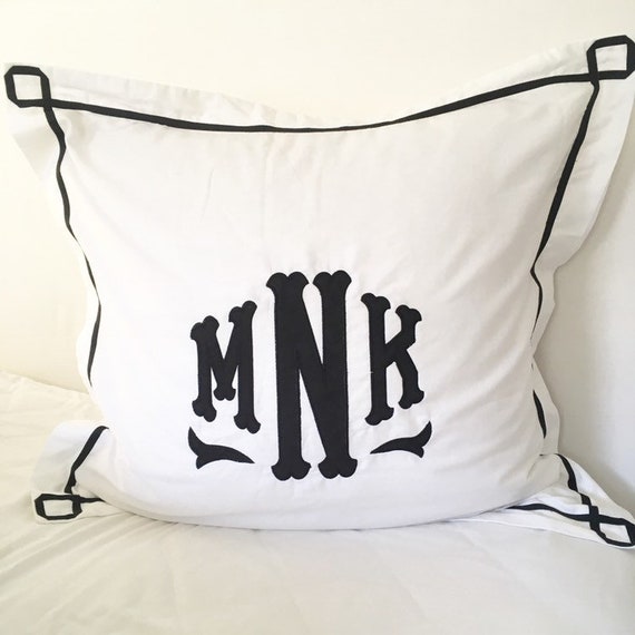 Monogram Applique Pillow Sham - Baby Pillow