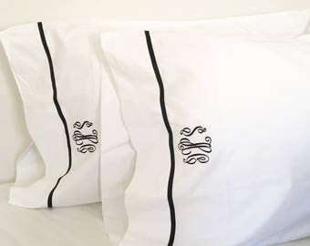 Monogram Queen Sheet Set