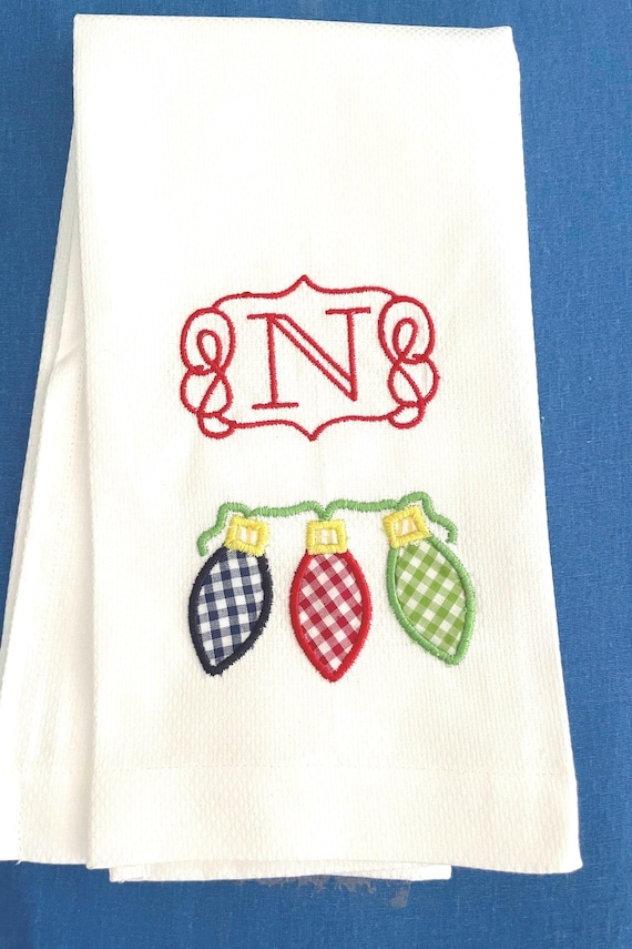 Christmas  Monogrammed Towel