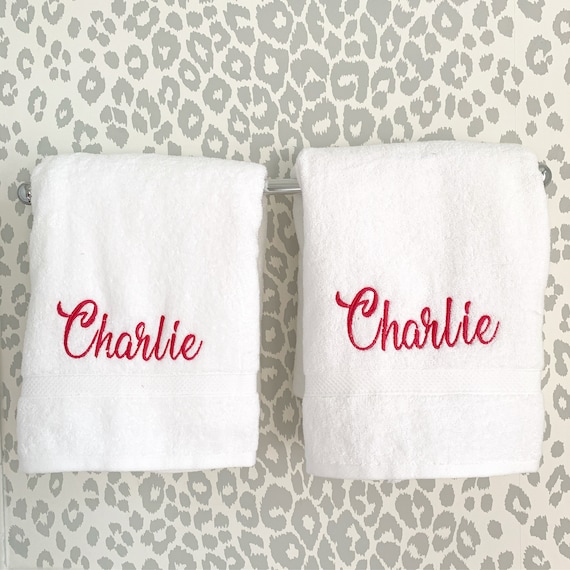 Monogrammed Bath Towel:  Terry Cloth