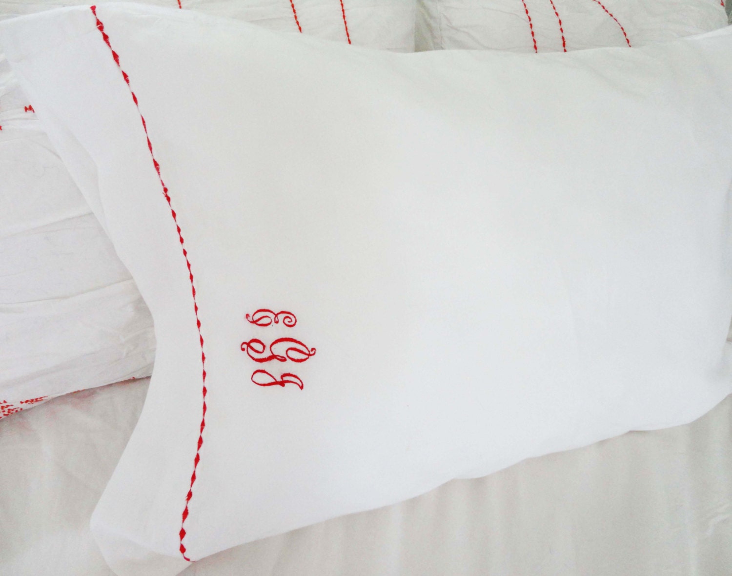 monogram pillow cases