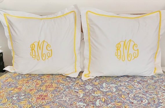 Monogram Euro Pillow Sham