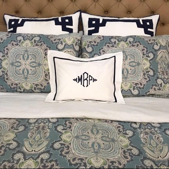 Monogram Boudoir Pillow Sham