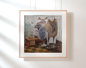 Arte de ranas / Impresión giclée