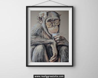 Arte de mono / Impresión giclée