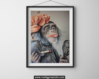 Arte de monos / Impresión giclée