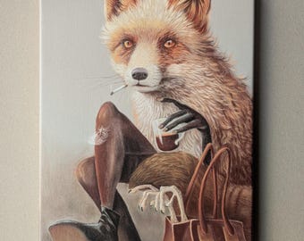 Fox Art | On Natural Canvas