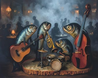 Sprats Jazz Art | On Giclée Print