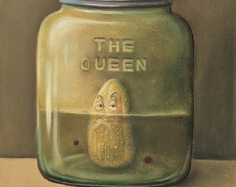 Pickle In A Jar Art | Original Painting