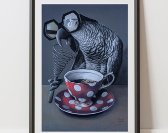 Talking Parrot | Giclée Print