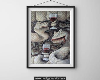 Snakes Art | On Giclée Print