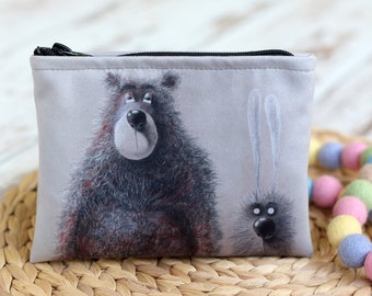 Oso y conejo de mano