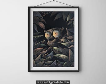 Tarsier Art | Original Pastel Painting