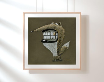 Arte de zorros / Impresión giclée