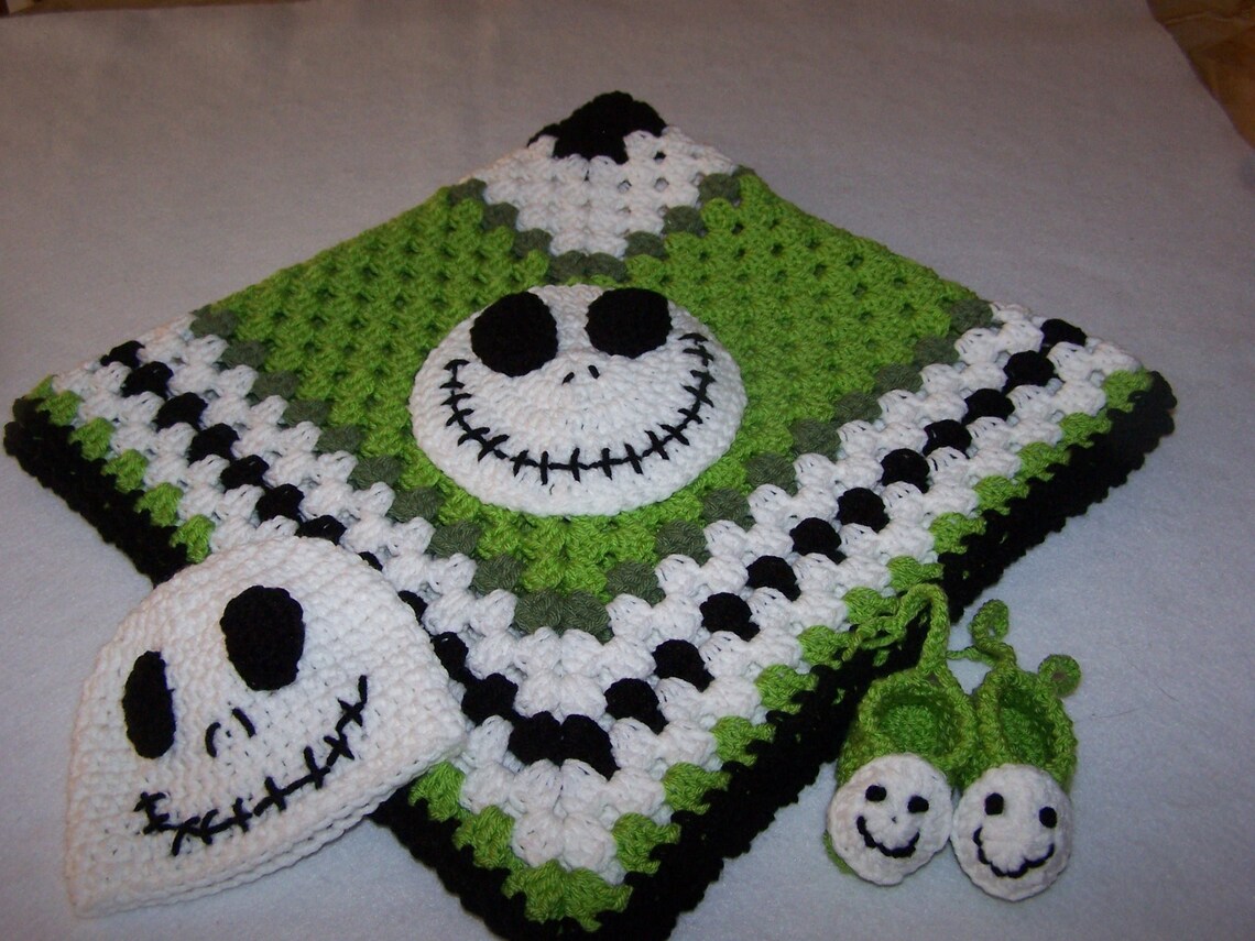 Hand Crocheted Jack Skellington Nightmare Before Christmas Etsy
