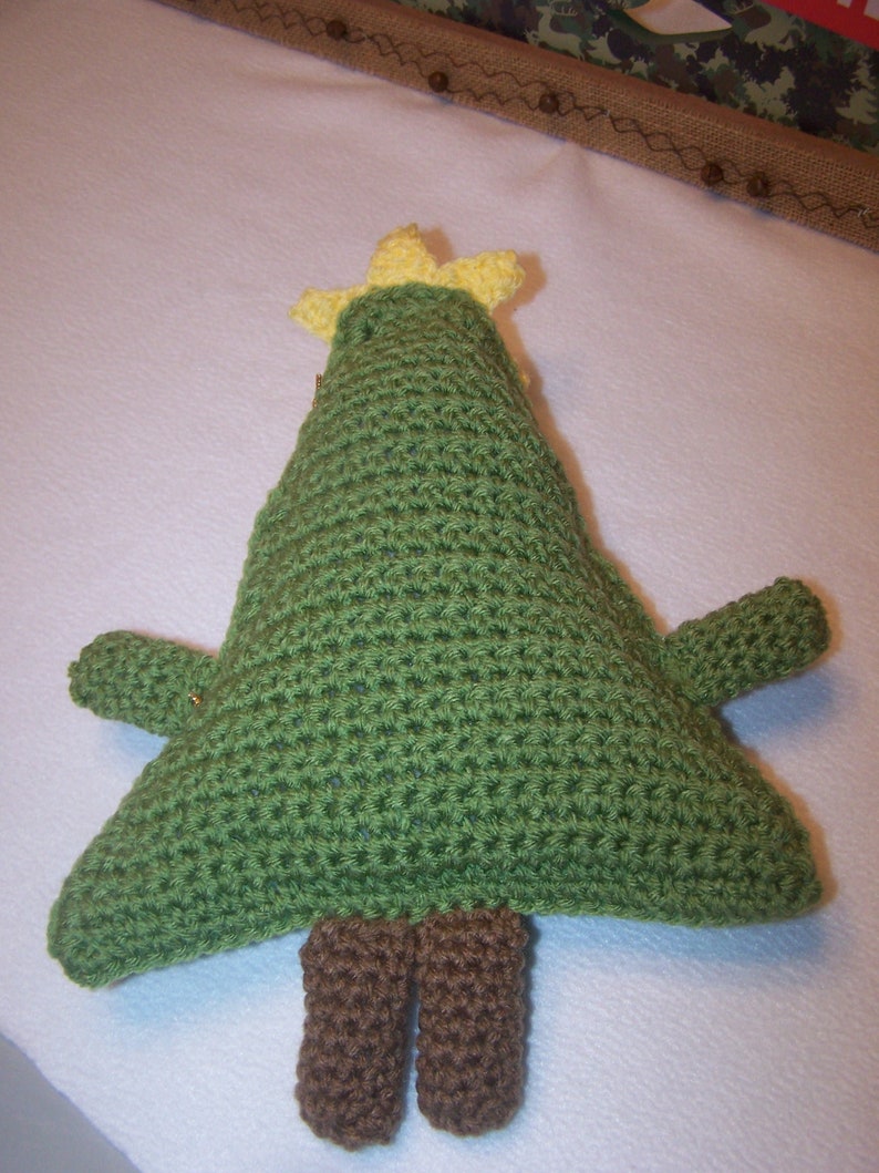 Cuddly Crochet Christmas Tree Kawaii Cuddler Pillow Christmas | Etsy