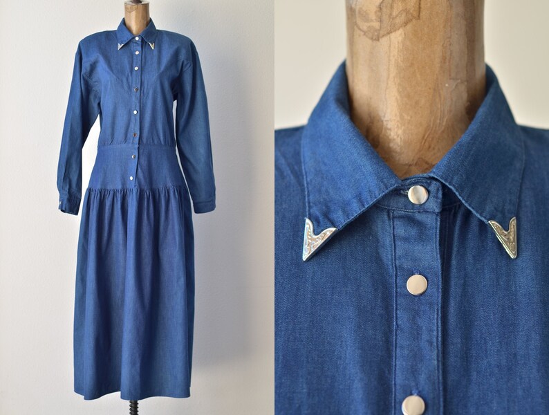 denim cowgirl dress