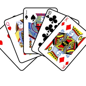 Speelkaarten illustraties voor onmiddellijke download