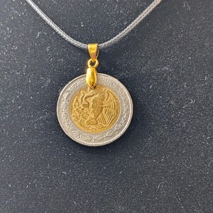 Mexican 5 Peso Coin Pendant Necklace