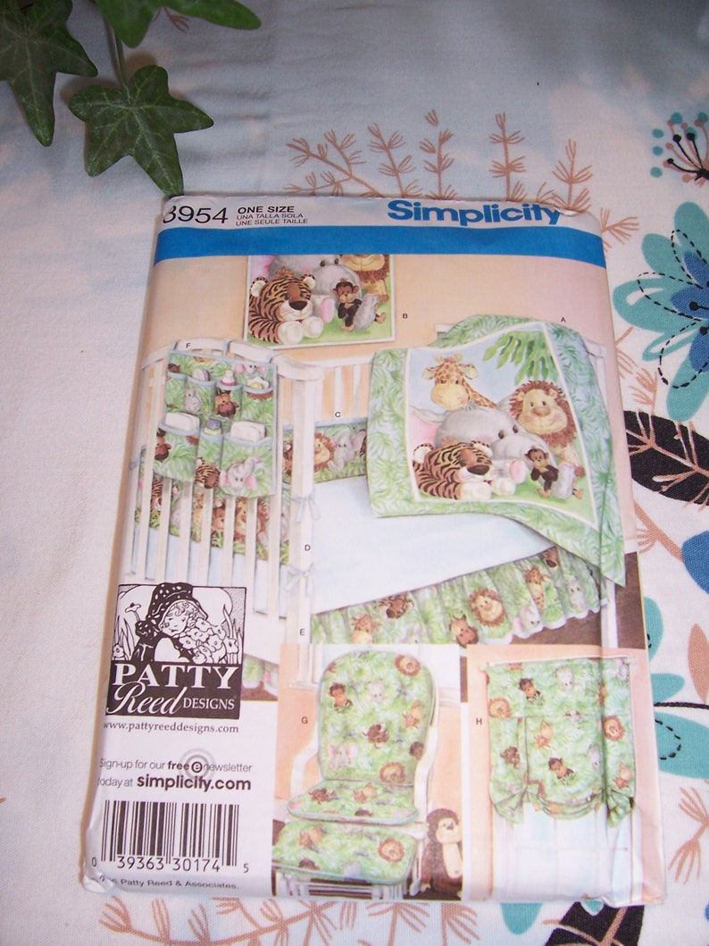 Uncut Simplicity 3954 Nursery Accessories Patty Reed Designs Etsy