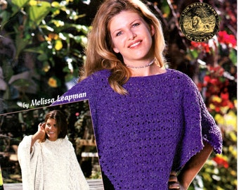 Ponchos to Knit and Crochet-  American School of Needlework Book #1306