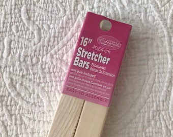 Frank A Edmunds- 16" Wood Stretcher Bars for Needlework, Artwork and Crafts- New in Package