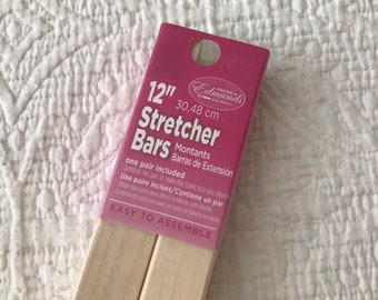 Frank A Edmunds- 12" Wood Stretcher Bars for Needlework, Artwork and Crafts- New in Package