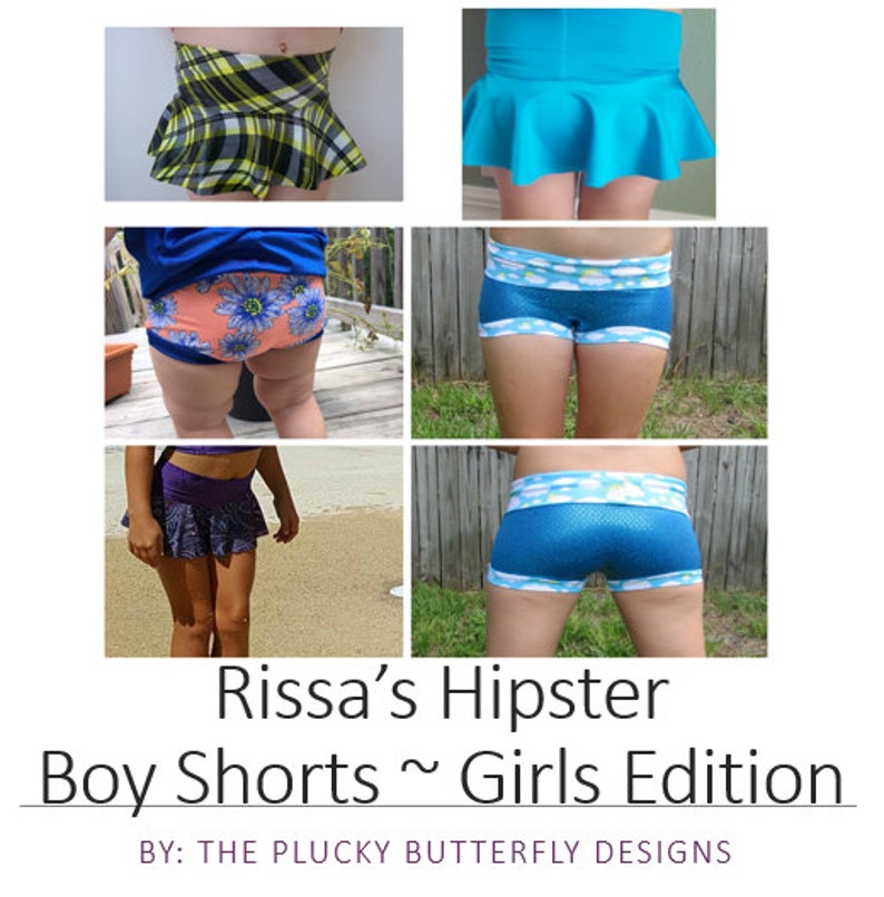 PDF Pattern Rissa's Hipster Boy Shorts Girls Edition Etsy
