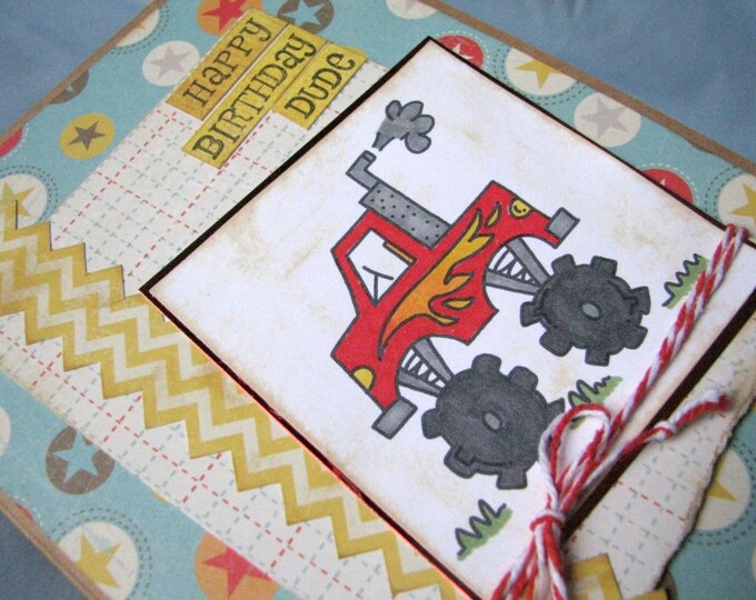 Little Boy Birthday Card, Handmade Birthday Card, Birthday Card for