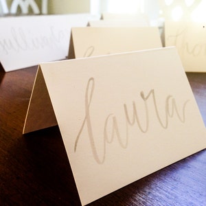 hand lettered place cards image 2