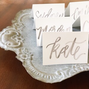 hand lettered place cards image 1