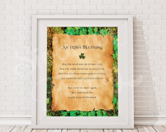 Imprimable Citations Une Priere Irlandaise Qu Allah Etsy