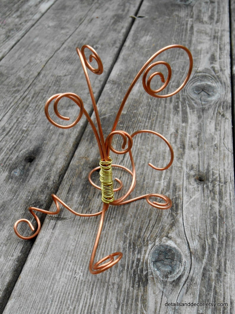 Nursing Home Residents Copper Brass Wire Picture Tree Great For Grandparents Gift Senior Citizens