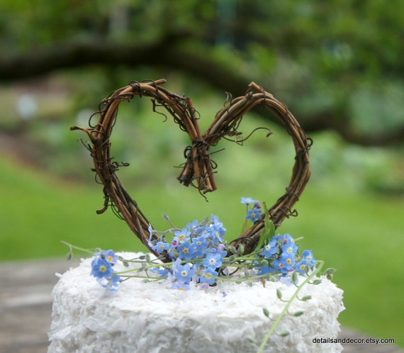 Simple Rustic Country Wedding Cake Topper Perfect For Barn Etsy