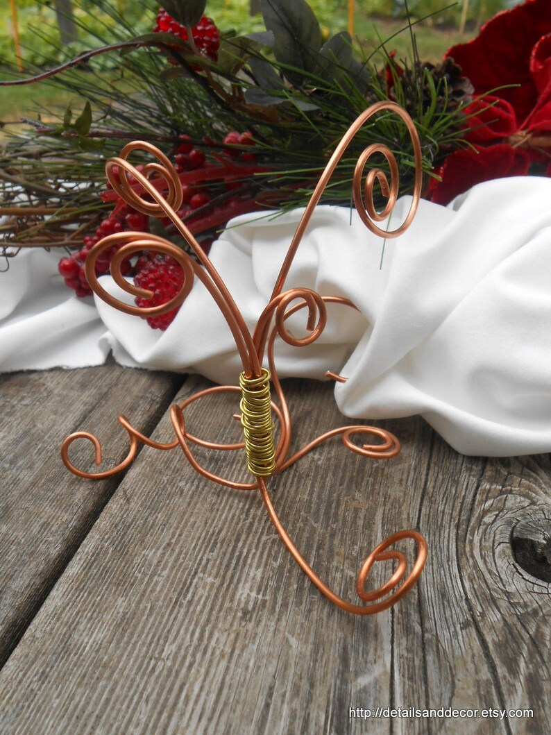 Nursing Home Residents Copper Brass Wire Picture Tree Great For Grandparents Gift Senior Citizens