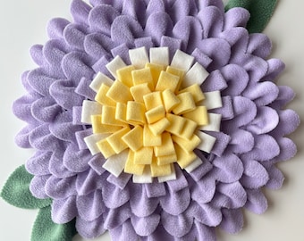 Tapis à priser fleurs violettes : tapis d'enrichissement pour lapins, chiens et autres animaux de compagnie