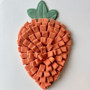 Carrot Snuffle Mat: Foraging Enrichment Mat for Rabbits, Dogs, and Other Pets