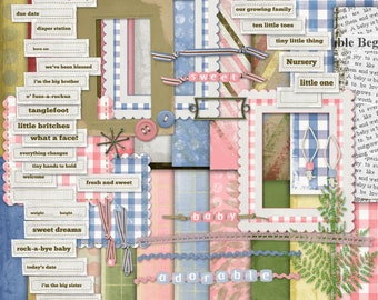 Adorable Beginnings | Baby | Digital Scrapbooking Kit