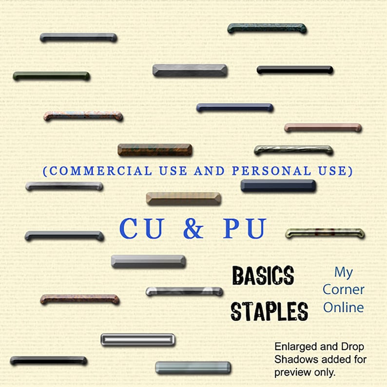 Staples Digital Scrapbooking Commercial Use Etsy