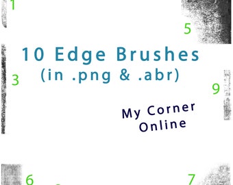 Edge Grunge Photoshop Brushes Commercial Use