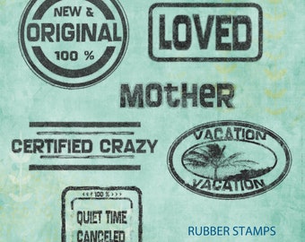 Rubber Stamps Digital Scrapbooking .png and .abr