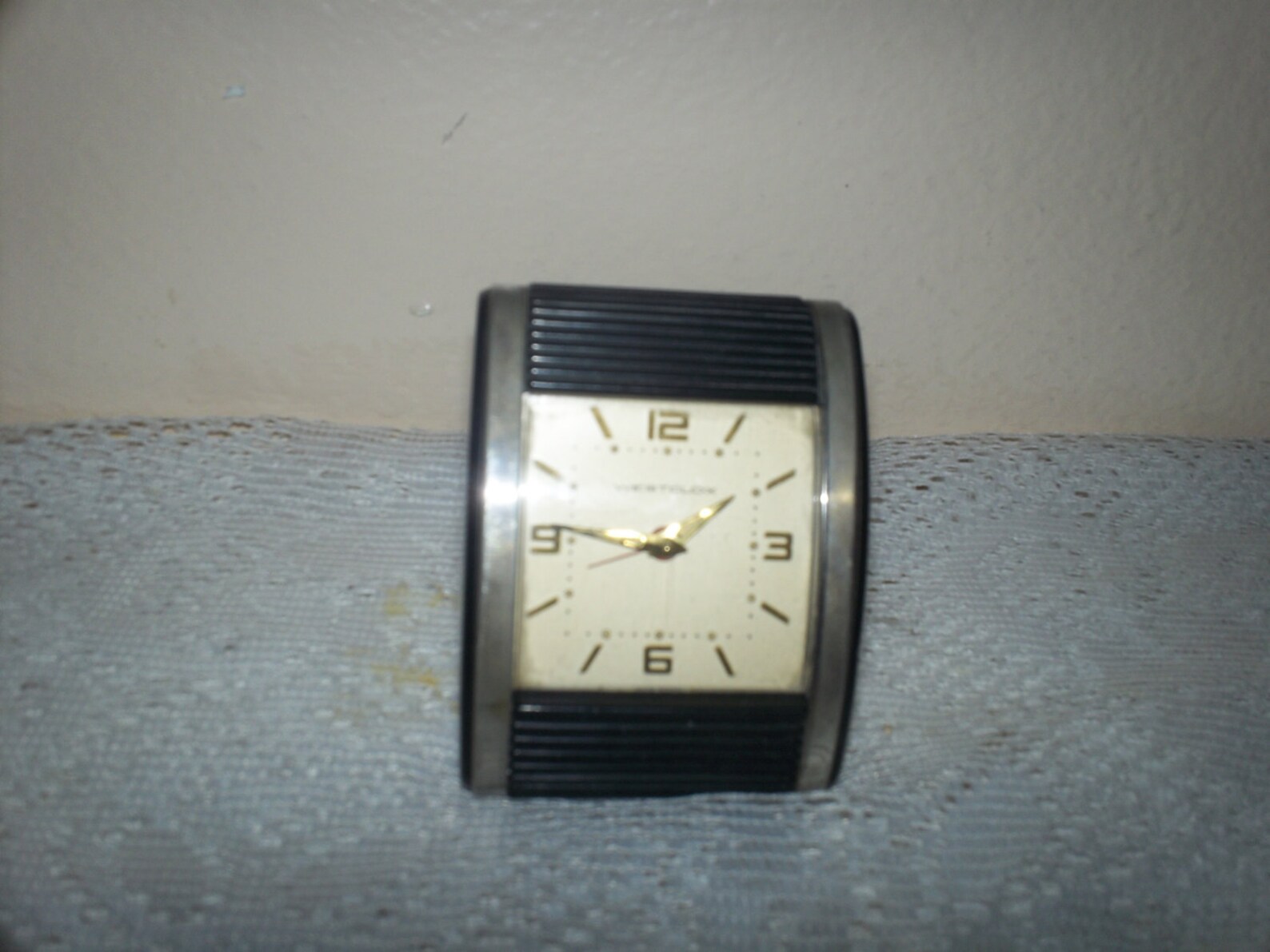 Westclox travel alarm clock in case etsy