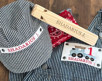 Toddler Boy train Birthday Kids Choo Choo I’m Two Birthday 2nd Birthday Party Train Birthday Party Train Hat Custom Train Conductor Outfit