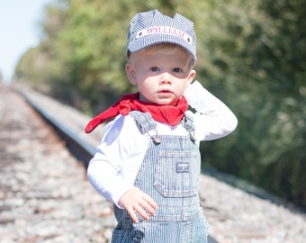 Train Hat, Kid Train Engineer Cap, Train Engineer, Toddler Boy, Train Gift Idea, Toddler Choo Choo I'm 2, Train Birthday, Personalized Train