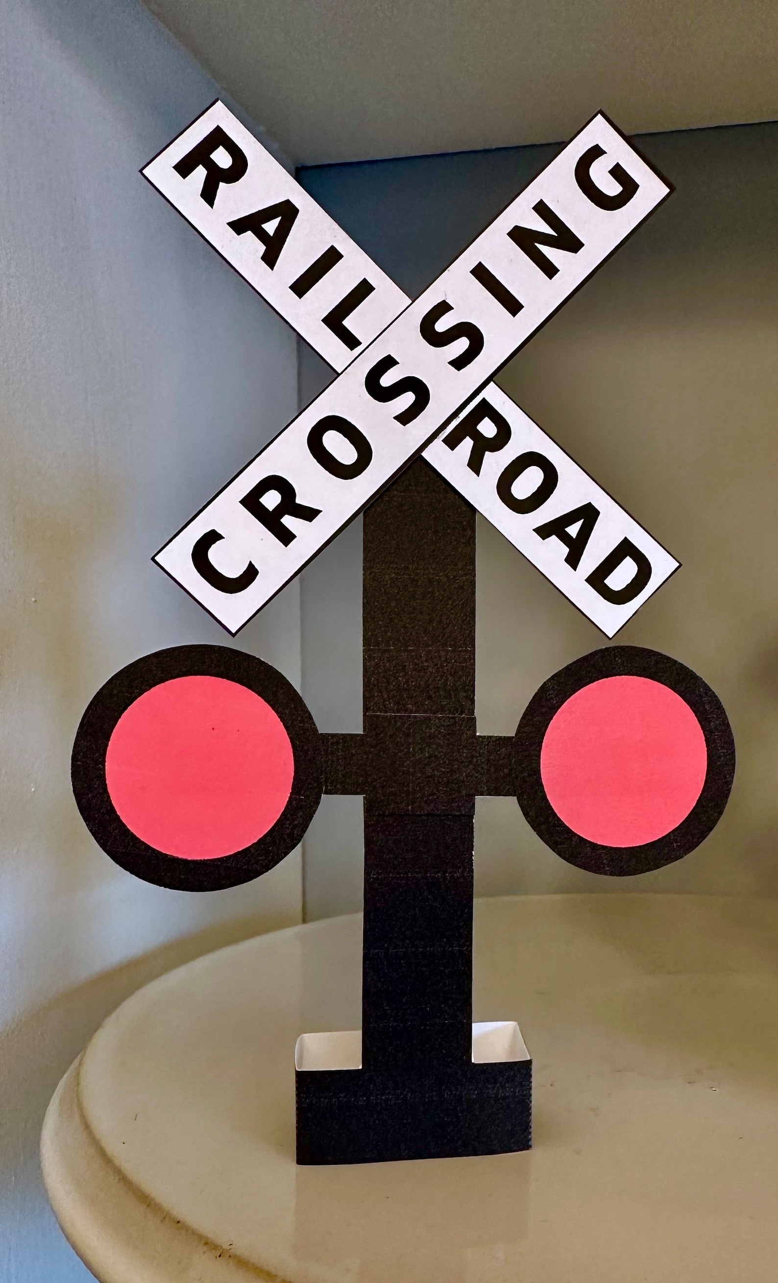 Railroad Sign Train Crossing Sign Rail Road Sign Train Birthday DIY ...