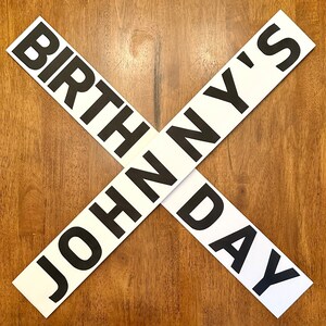 Large Birthday Crossing Sign, Railroad Crossing Sign, Birthday Train ...