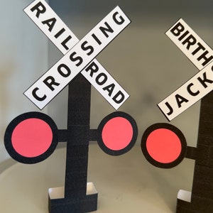 Personalized Birthday Crossing Sign Custom Railroad Crossing - Etsy