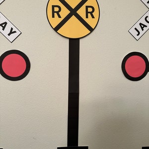 Birthday Crossing Sign, Railroad Crossing Sign, Personalized Train ...